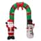 Glitzhome® 8ft. Inflatable Santa Snowman Gate Arch